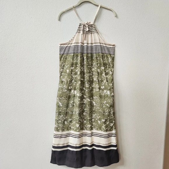 prana halter dress Turquoise Geometric Halter Midi Dress